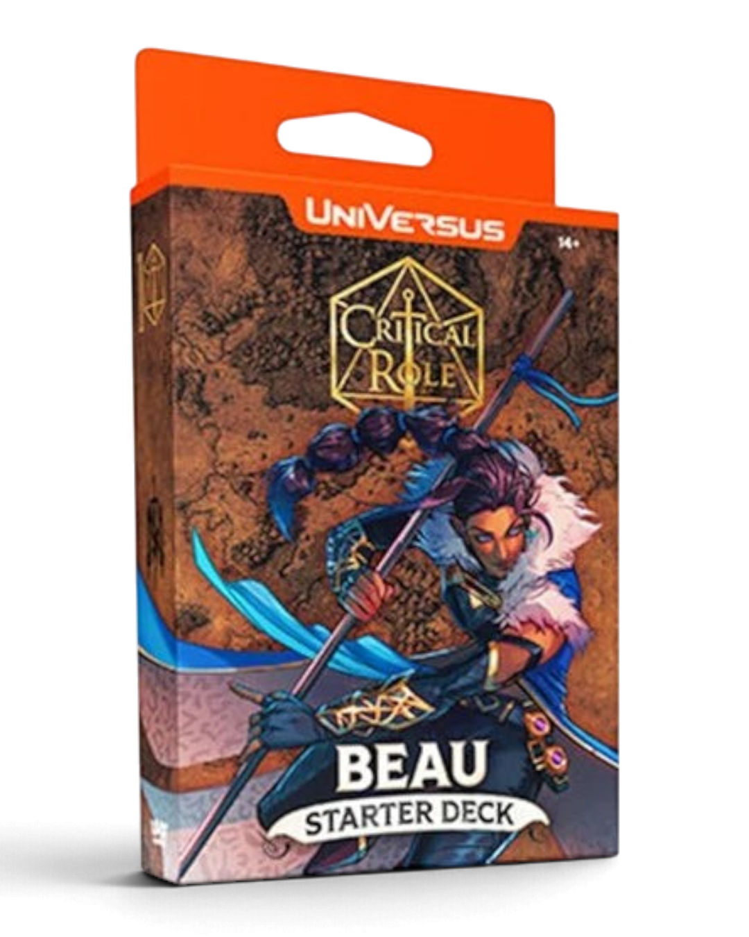 VaultifyUK UniVersus CCG Critical Role Beau starter deck box featuring artwork of the monk character Beau