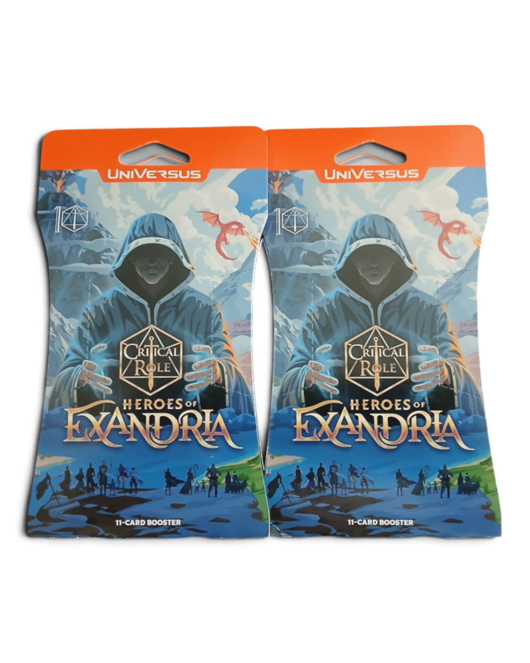 VaultifyUK UniVersus CCG Critical Role Heroes of Exandria 11-card booster packs featuring Percy artwork