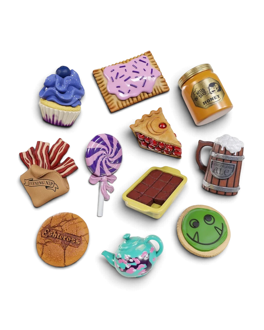VaultifyUK Critical Role Taste of Exandria food-themed charms including cupcake, pie, and cookie designs.