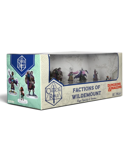 VaultifyUK Critical Role Factions of Wildemount boxed set featuring nine pre-painted Kryn Dynasty tabletop miniatures.