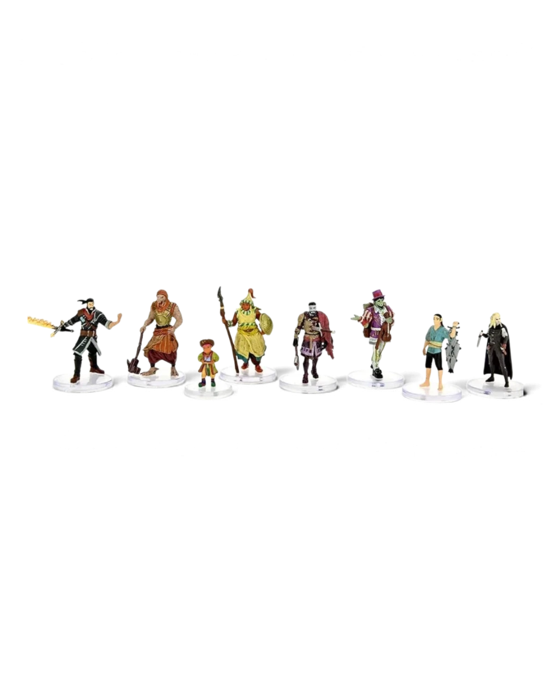 VaultifyUK Critical Role Factions of Wildemount set featuring eight pre-painted fantasy tabletop gaming miniatures.