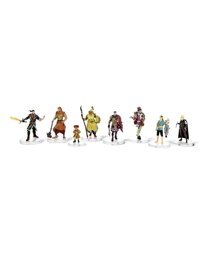 VaultifyUK Critical Role Factions of Wildemount set featuring eight pre-painted fantasy tabletop gaming miniatures.