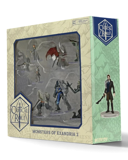 VaultifyUK Critical Role Monsters of Exandria Set 2 featuring eight pre-painted tabletop miniatures in window box