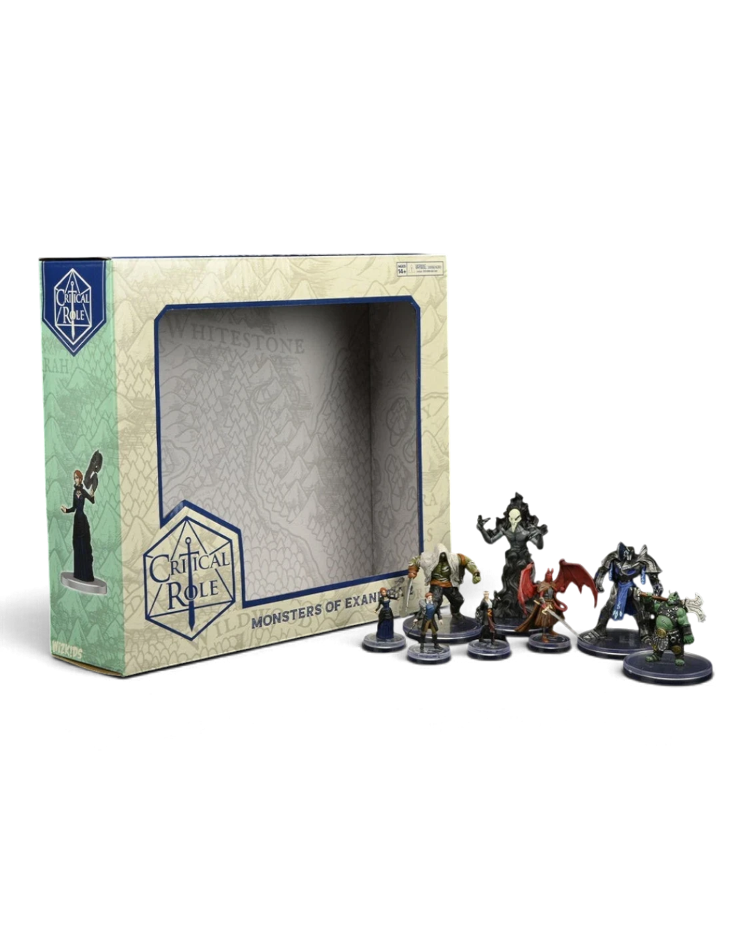VaultifyUK Critical Role Monsters of Exandria set 2 featuring eight pre-painted tabletop gaming miniatures in a box