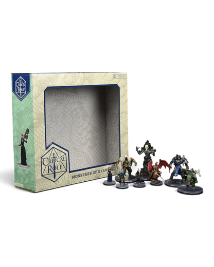 VaultifyUK Critical Role Monsters of Exandria set 2 featuring eight pre-painted tabletop gaming miniatures in a box