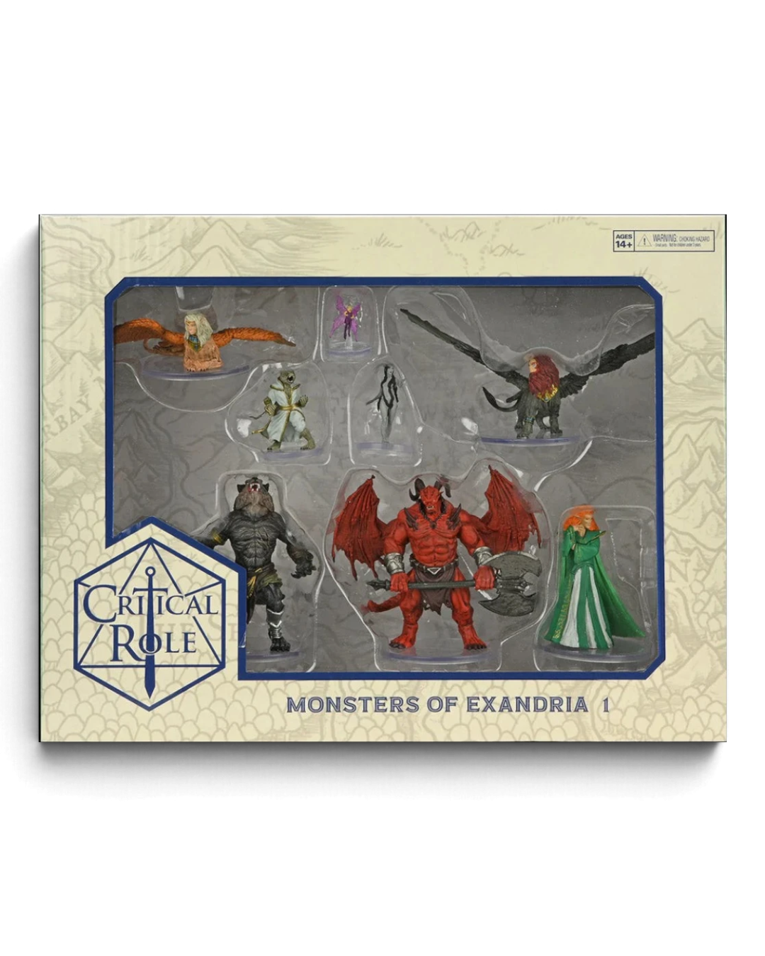 VaultifyUK Critical Role Monsters of Exandria set featuring eight pre-painted fantasy tabletop gaming miniatures