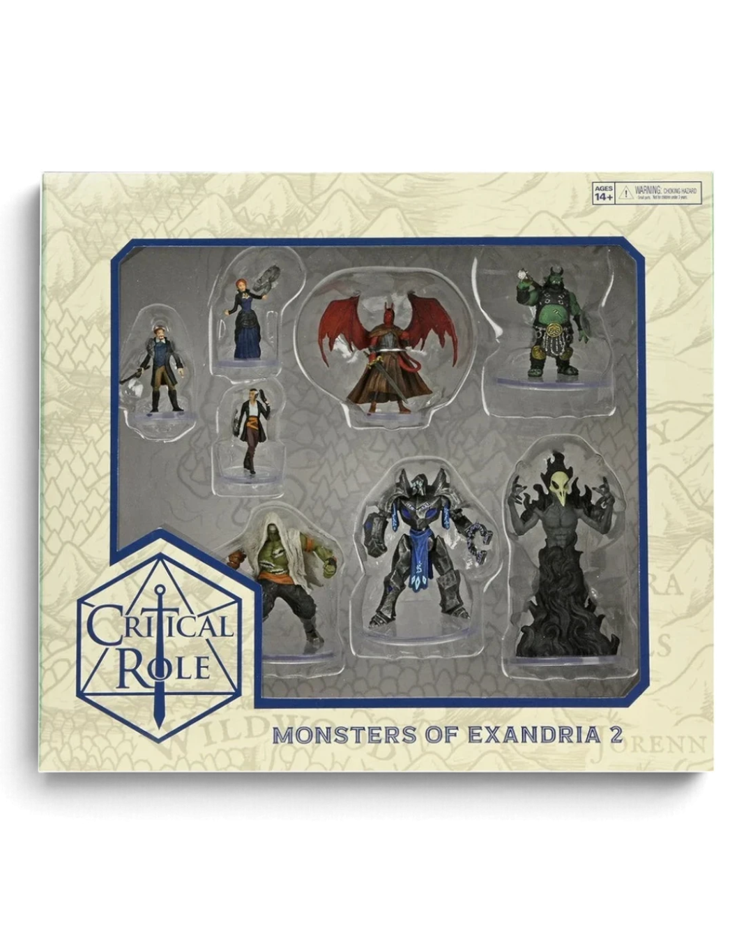 VaultifyUK Critical Role Monsters of Exandria set 2 featuring eight pre-painted fantasy tabletop miniatures in a box