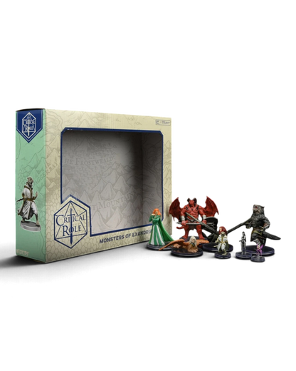 VaultifyUK Critical Role Monsters of Exandria pre-painted miniature set with display box and eight detailed figures