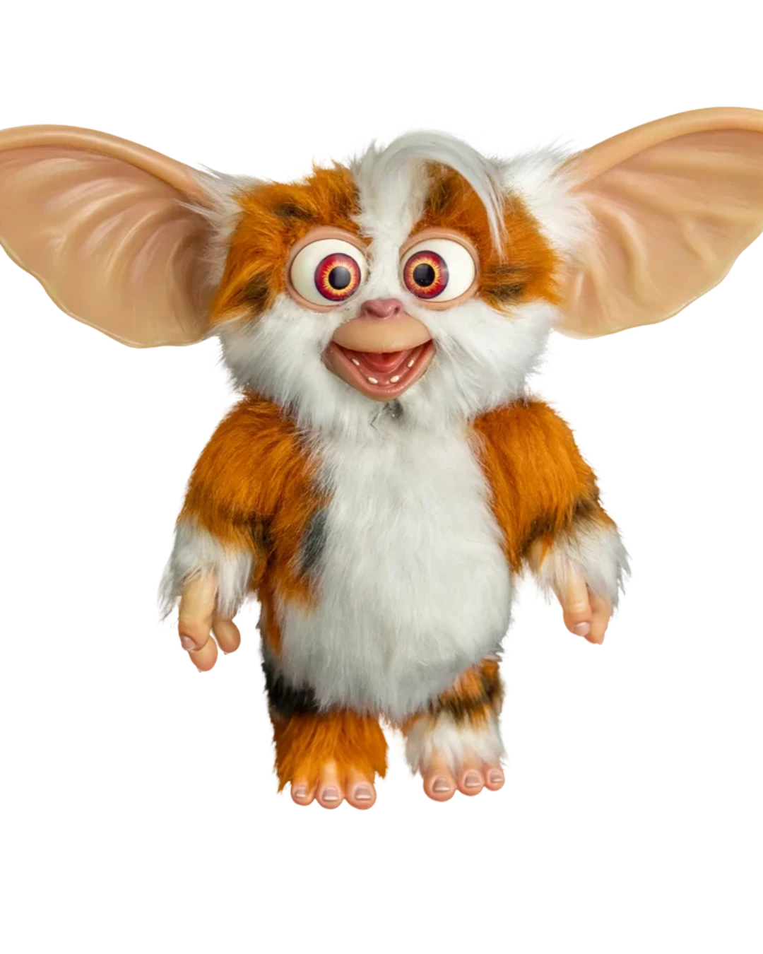 VaultifyUK 1:1 scale Daffy Mogwai prop from Gremlins 2 with orange and white faux fur and posable ears