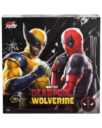 VaultifyUK ZD Toys Deadpool and Wolverine 1/10 scale action figure set in branded retail packaging