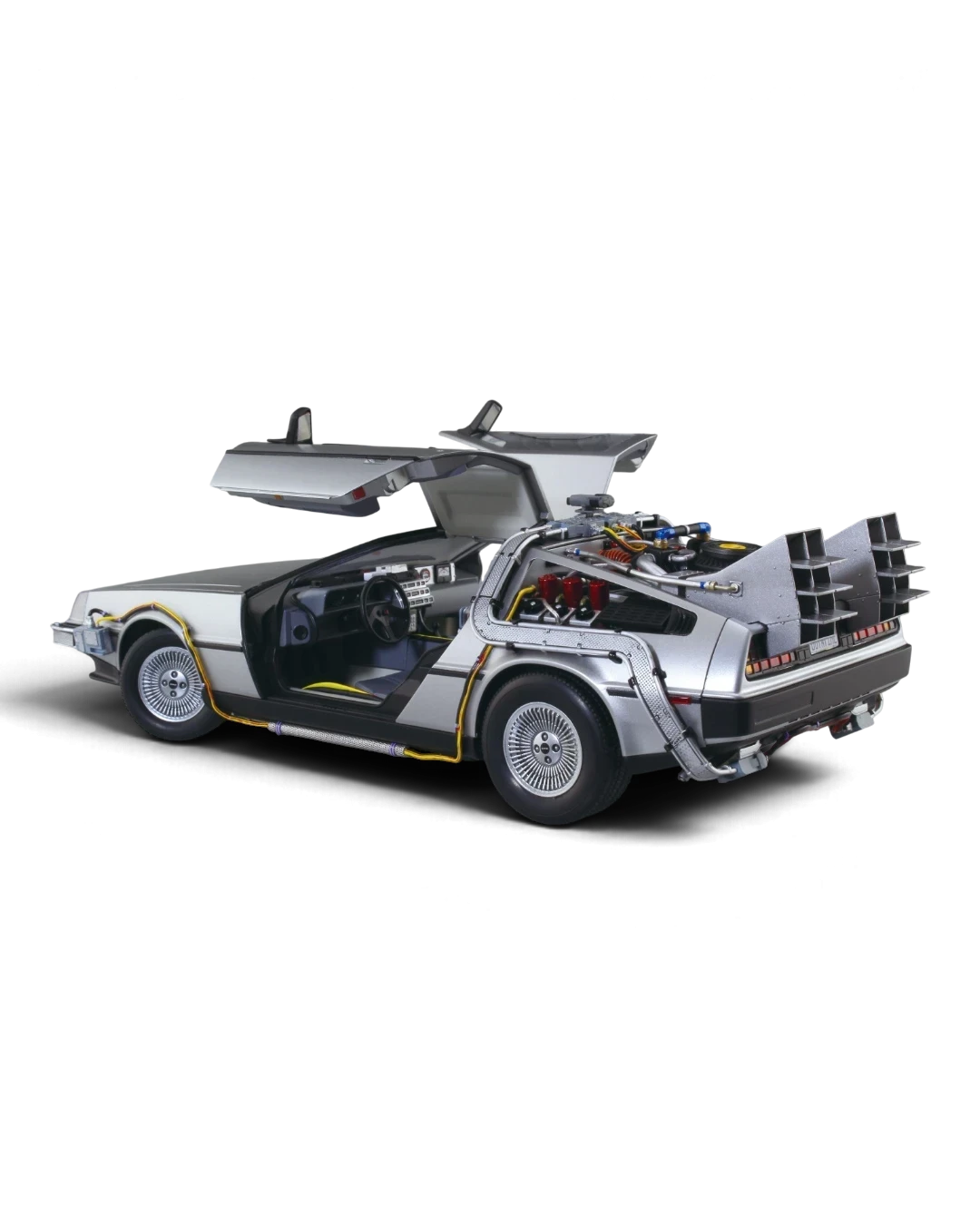 VaultifyUK 1:24 scale Aoshima Back to the Future DeLorean model kit with gull-wing doors and detailed time machine parts