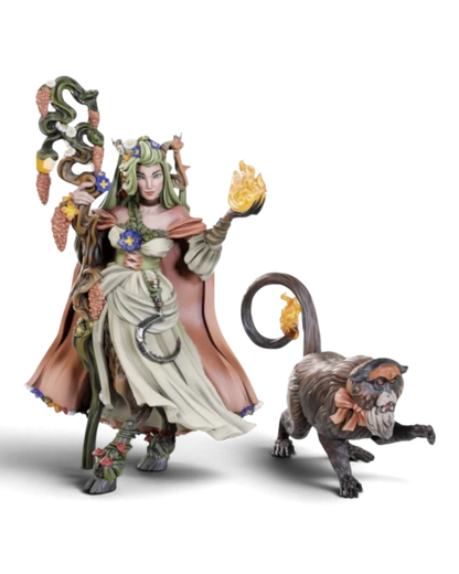VaultifyUK Critical Role Fearne Calloway and Mister painted miniatures featuring detailed fantasy character figures