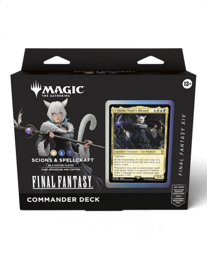 VaultifyUK Magic: The Gathering Final Fantasy XIV Scions & Spellcraft Commander deck box with Y'shtola card art.
