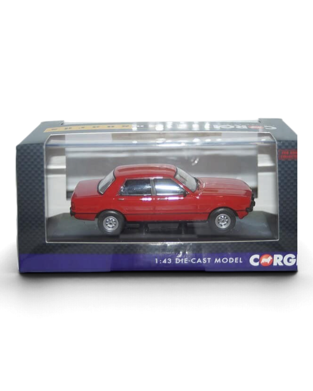 VaultifyUK Corgi Vanguards 1:43 scale Ford Cortina Mk4 2.0S die-cast model car in Venetian Red in display box