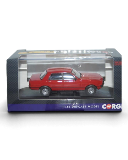 VaultifyUK Corgi Vanguards 1:43 scale Ford Cortina Mk4 2.0S die-cast model car in Venetian Red in display box