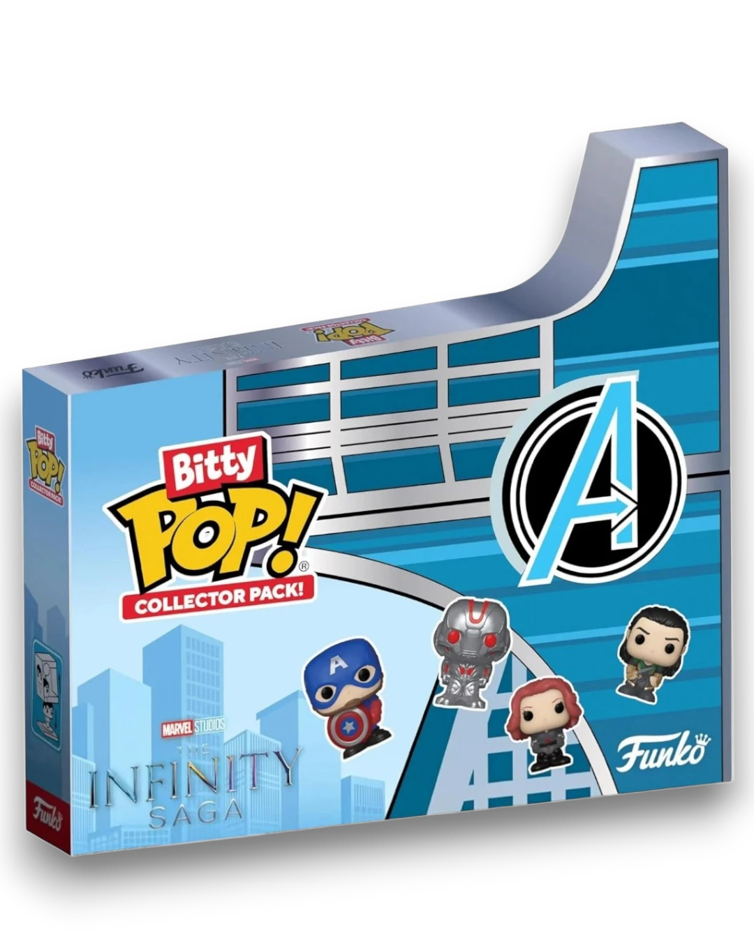 VaultifyUK Funko Bitty POP! Avengers Infinity Saga 12-pack collector set featuring miniature Marvel vinyl figures