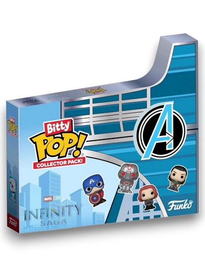 VaultifyUK Funko Bitty POP! Avengers Infinity Saga 12-pack collector set featuring miniature Marvel vinyl figures