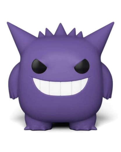 VaultifyUK Pokémon Gengar Funko Pop vinyl figure featuring a purple spiked body and a wide toothy grin