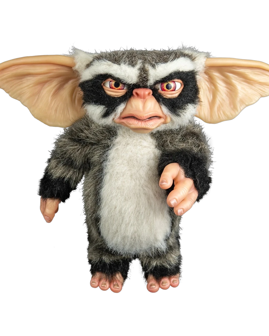 VaultifyUK 1:1 scale George Mogwai prop from Gremlins 2 with faux fur, posable ears, and a scowling expression.