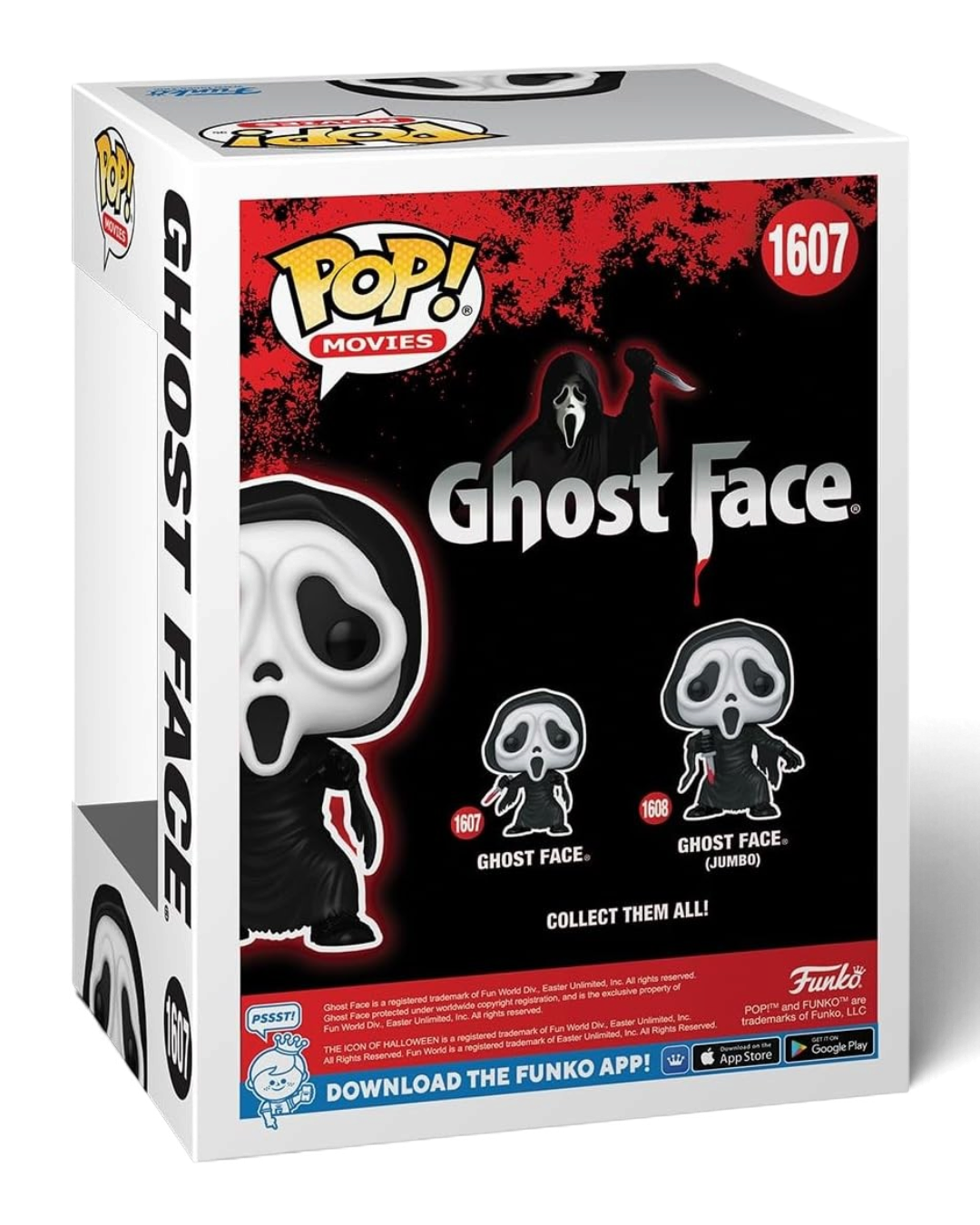 VaultifyUK Funko Pop! #1607 Ghost Face Glow in the Dark Amazon Exclusive vinyl figure box packaging