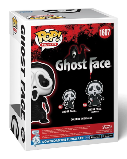 VaultifyUK Funko Pop! #1607 Ghost Face Glow in the Dark Amazon Exclusive vinyl figure box packaging