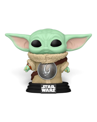 Funko Pop! #819 Grogu with Mudhorn crest, The Mandalorian and Grogu, front view