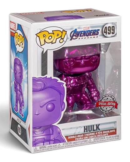 VaultifyUK Funko Pop! Marvel Avengers Endgame Hulk #499 purple chrome vinyl figure in original display box