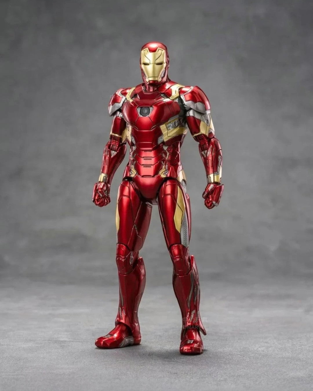 VaultifyUK ZD Toys Iron Man Mark 46 1/10 scale action figure in iconic red and gold metallic armour