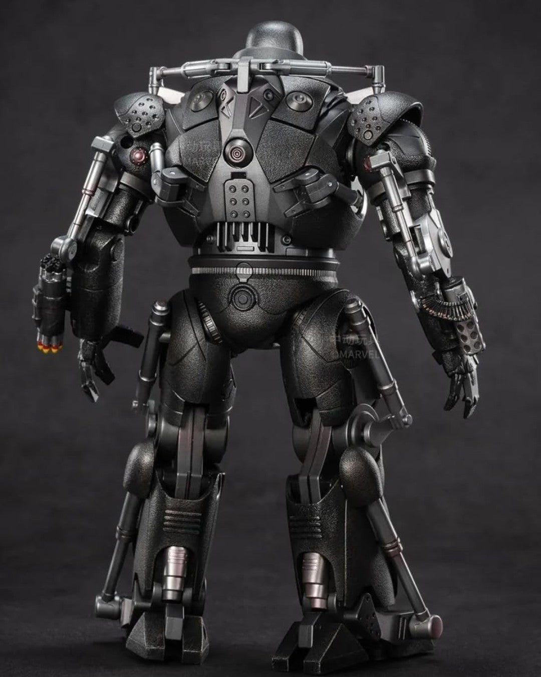 VaultifyUK ZD Toys Marvel Iron Monger 1/10 scale figure showing detailed back view of the industrial battlesuit