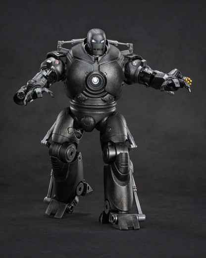 VaultifyUK ZD Toys Iron Monger 1/10 scale LED figure in matte black armour with illuminated chest and eye details