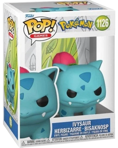 VaultifyUK Funko Pop Games Ivysaur 1126 vinyl figure in window display box