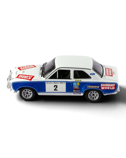 IXO 1:43 Ford Escort Mk1 RS1600 #2 Coleman/Phelan, 1975 Circuit of Ireland Rally, side profile