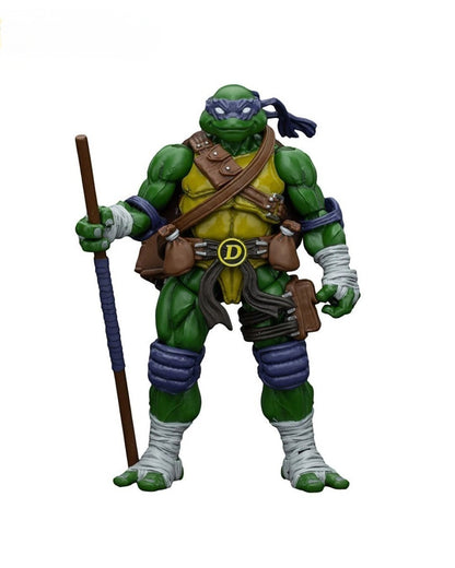 VaultifyUK JoyToy Donatello 1/18 scale action figure with bo staff and detailed purple mask and gear