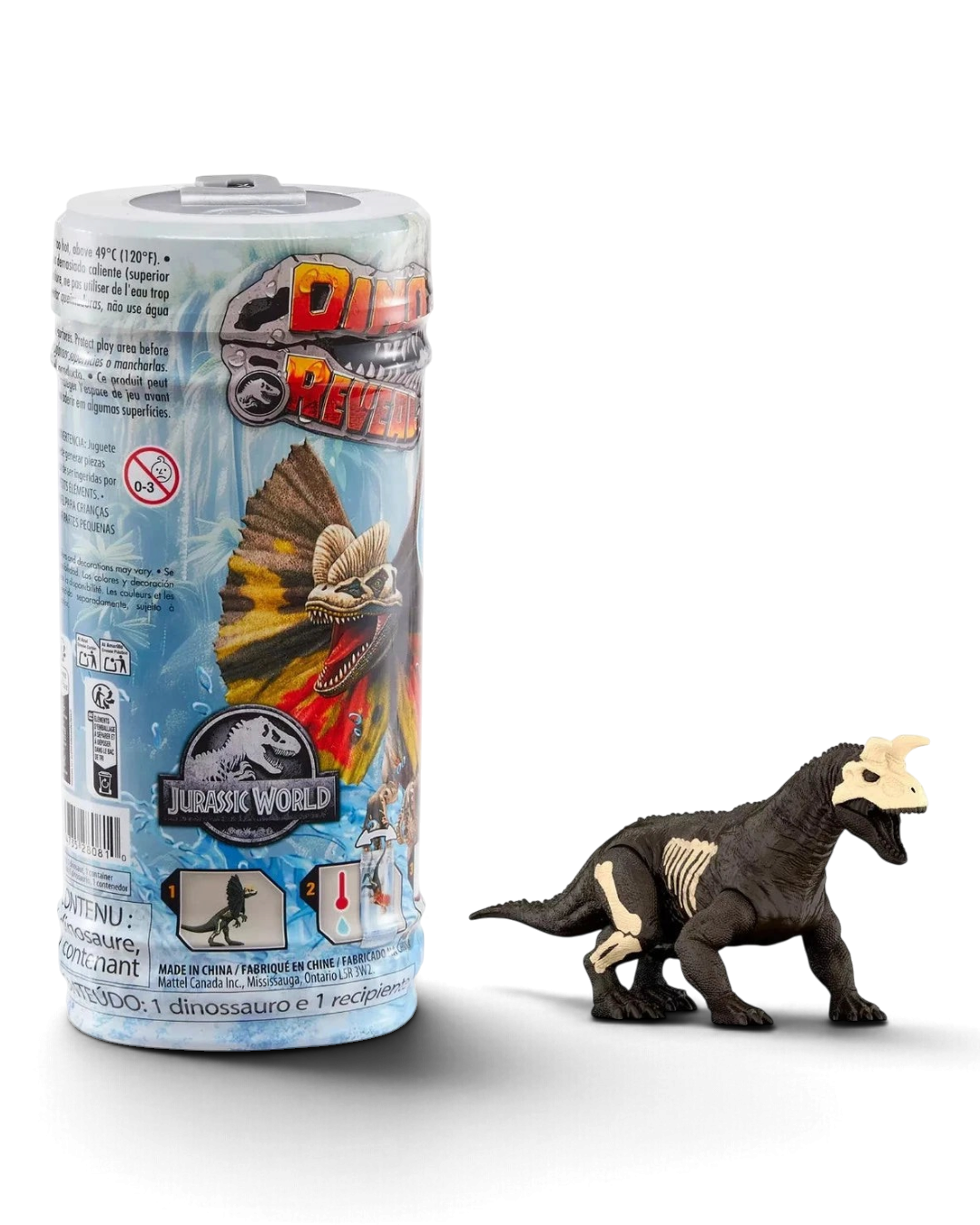 VaultifyUK Jurassic World Dino Reveal dinosaur figure with water-activated colour change in original capsule packaging