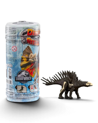 VaultifyUK Jurassic World Dino Reveal dinosaur figure with water-activated colour change and capsule packaging.