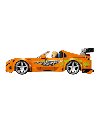 VaultifyUK LEGO Speed Champions orange Toyota Supra MK4 from Fast and Furious with Brian O'Conner minifigure