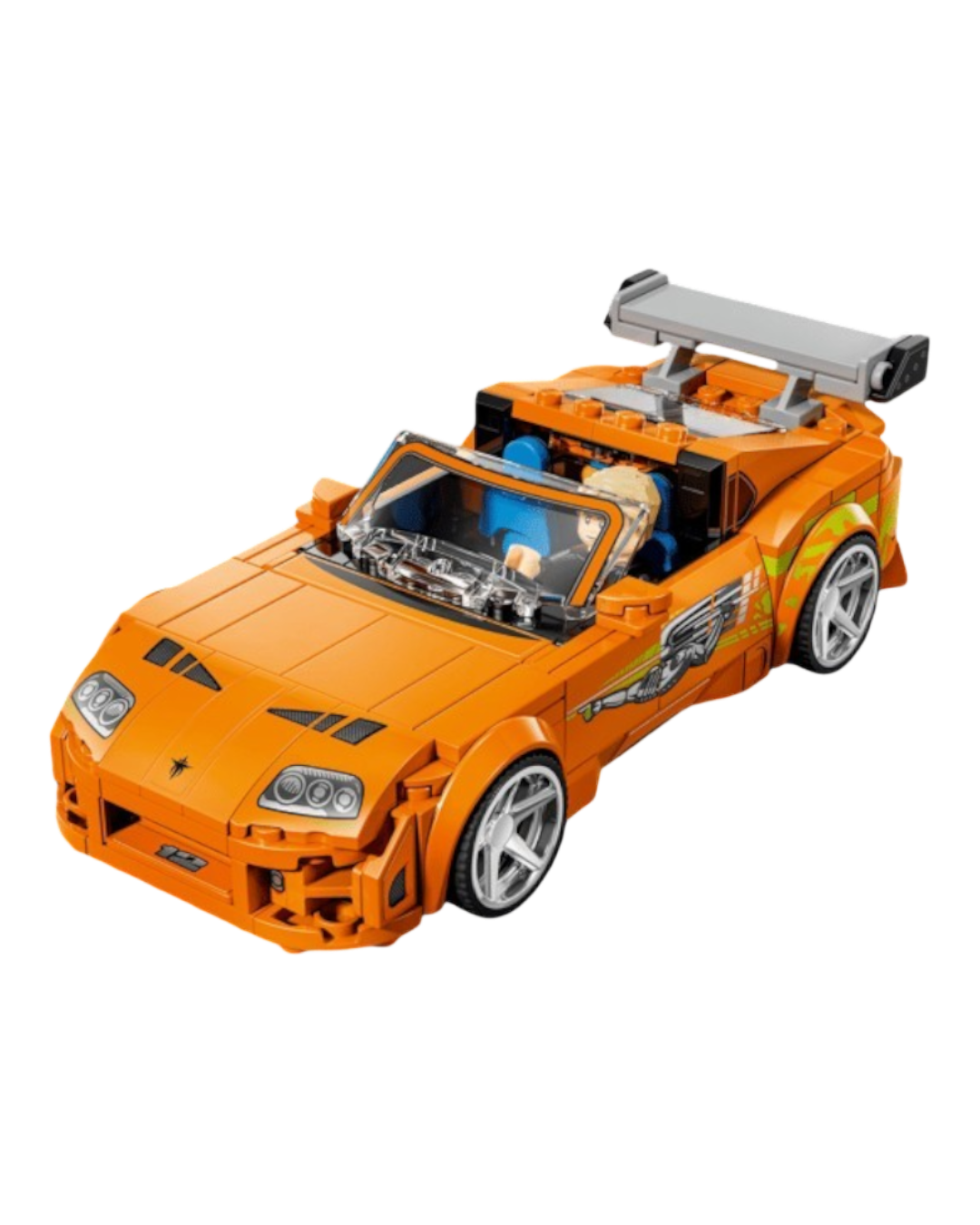 VaultifyUK LEGO Speed Champions orange Toyota Supra MK4 from Fast and Furious with Brian O'Conner minifigure