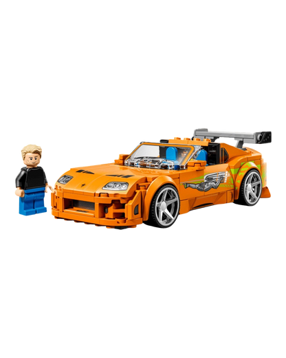VaultifyUK LEGO Speed Champions orange Toyota Supra MK4 from Fast and Furious with Brian O'Conner minifigure