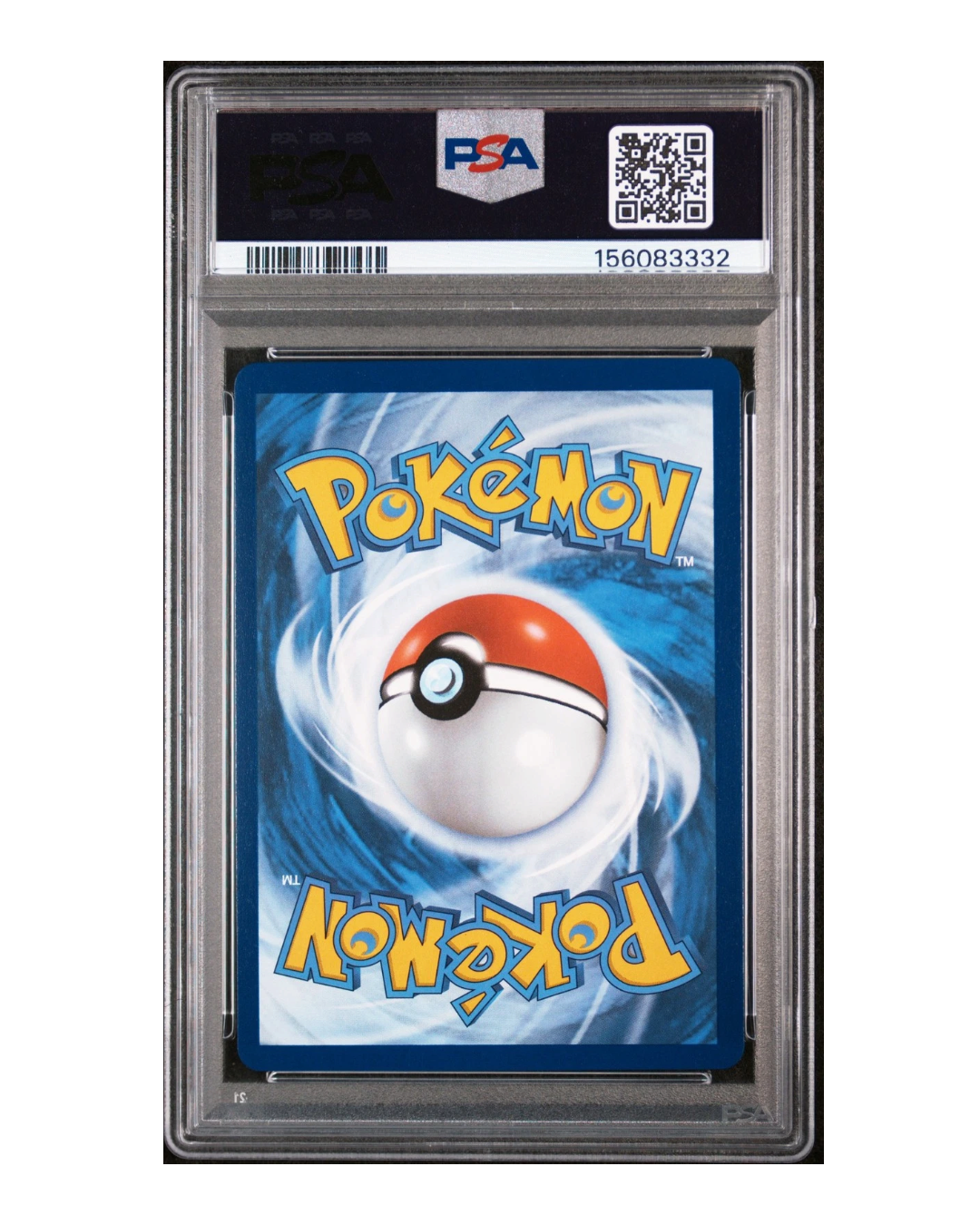 VaultifyUK PSA 10 Gem Mint graded Lillie's Determination Pokémon card back view in a protective plastic slab