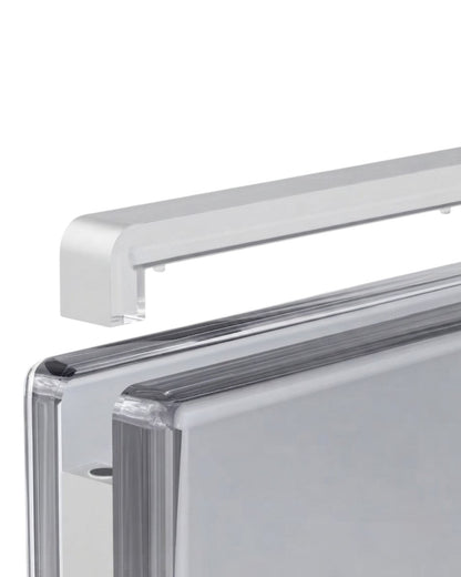 VaultifyUK magnetic acrylic display case for PSA graded cards with a removable top panel for easy slab insertion.