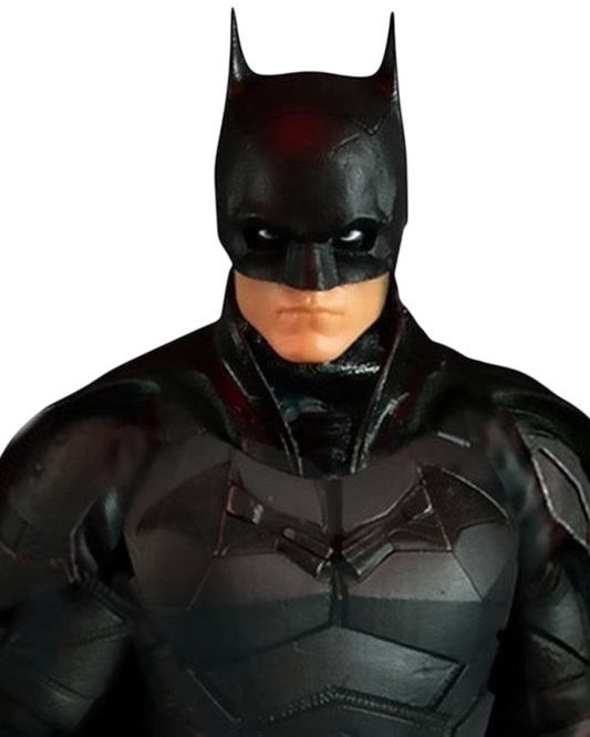 VaultifyUK Mezco One:12 Collective The Batman action figure featuring a detailed tactical black armored suit