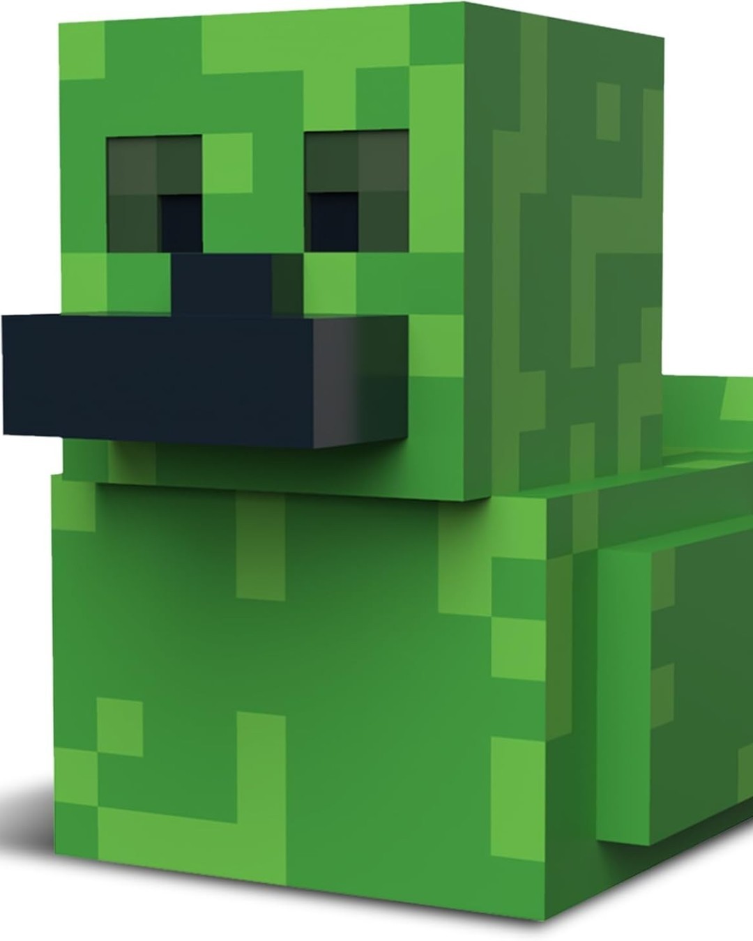 VaultifyUK Minecraft Creeper Tubbz collectable duck figure in iconic green pixelated block design