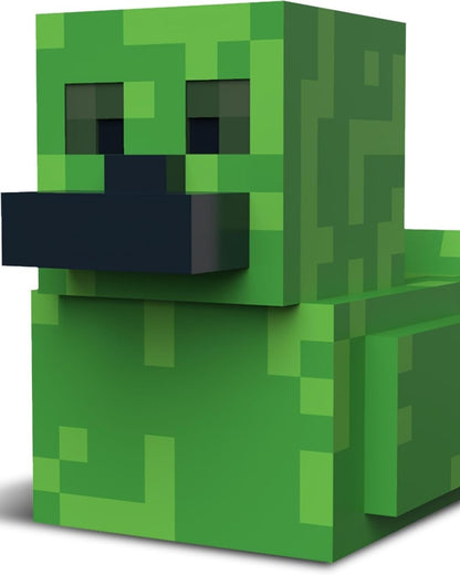 VaultifyUK Minecraft Creeper Tubbz collectable duck figure in iconic green pixelated block design