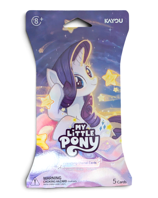 VaultifyUK My Little Pony Friendship Eternal Rainbow Edition Series 2 sleeved booster pack featuring Rarity