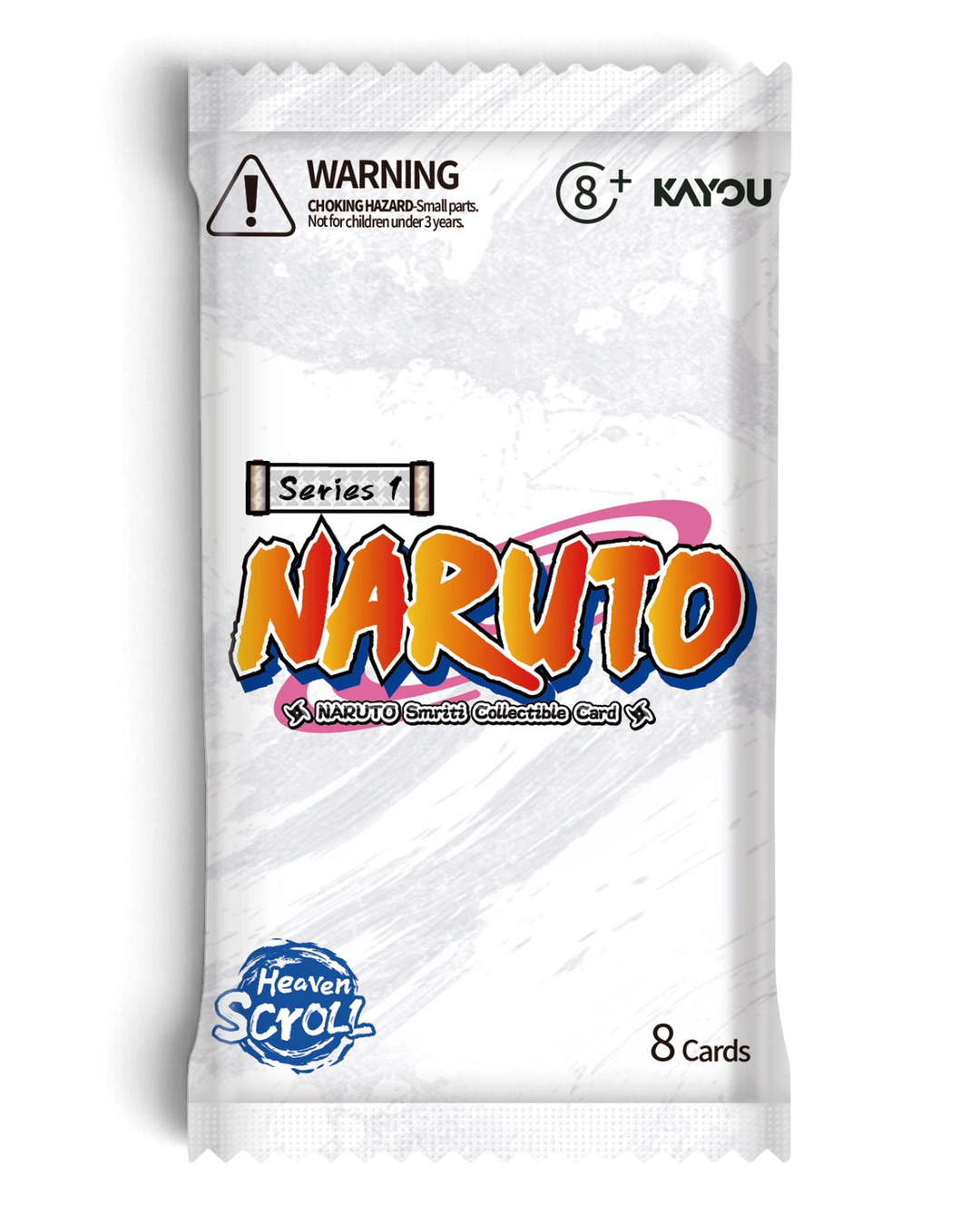 KAYOU NARUTO Smriti Collectible Cards Heaven Scroll Series 1 booster pack, 8 cards