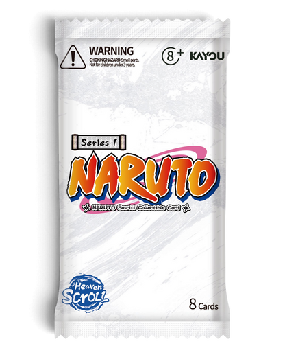 KAYOU NARUTO Smriti Collectible Cards Heaven Scroll Series 1 booster pack, 8 cards