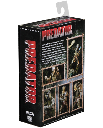 VaultifyUK NECA Predator Jungle Hunter Ultimate action figure collector window box packaging back view