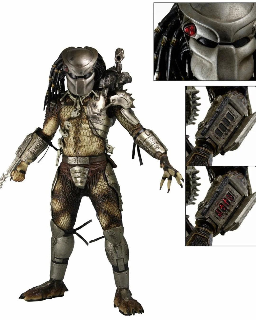 VaultifyUK NECA Predator Jungle Hunter 1/4 scale figure with LED light-up helmet and detailed movie-accurate armour.