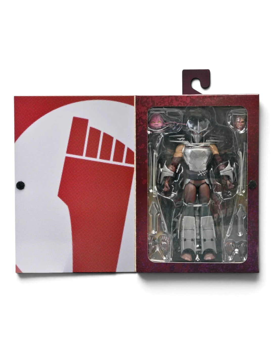 VaultifyUK NECA TMNT Shredder 2012 cartoon action figure in window box packaging with accessories and Kraang figure