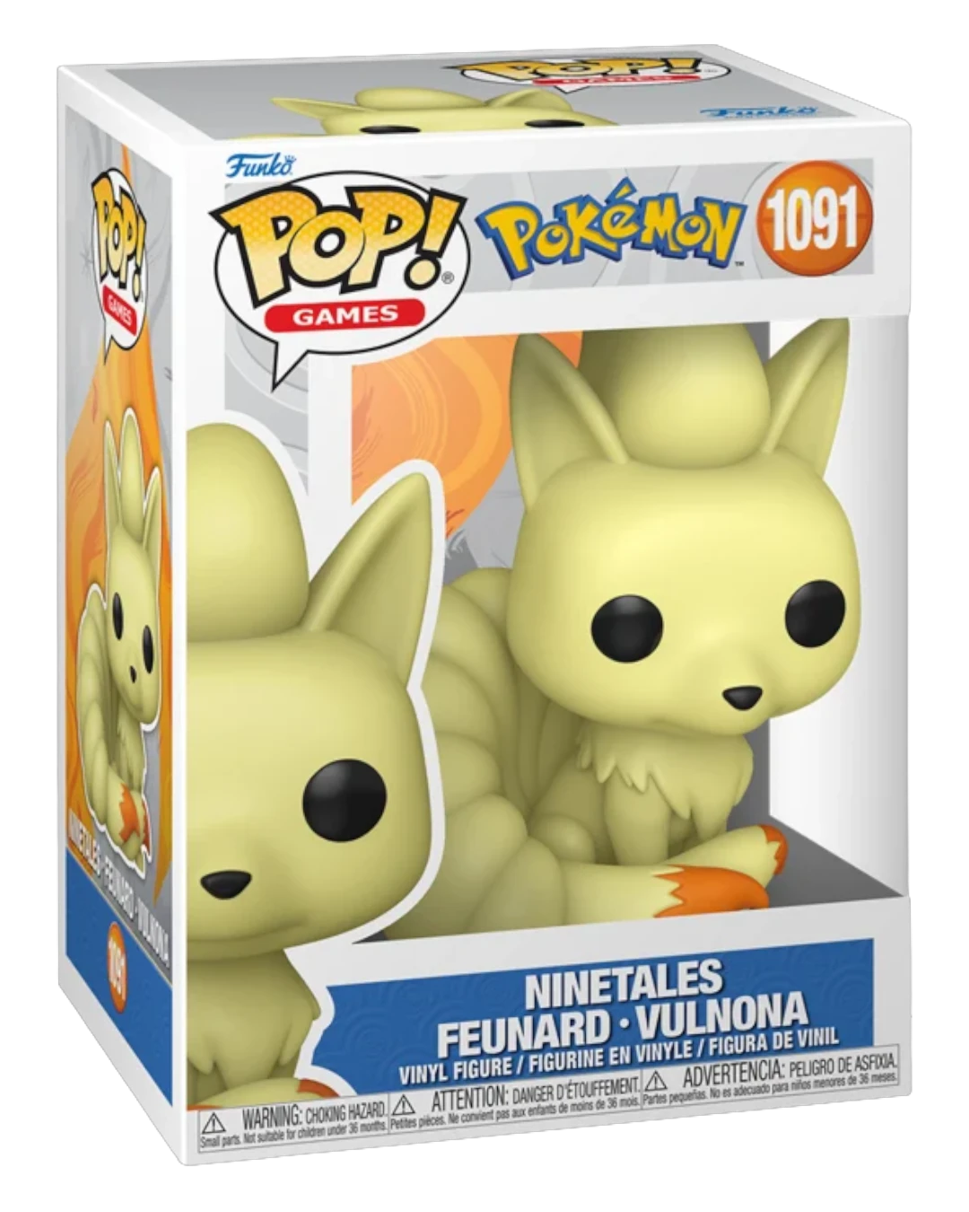 VaultifyUK Funko Pop! Pokémon Ninetales #1091 vinyl figure in a window display box